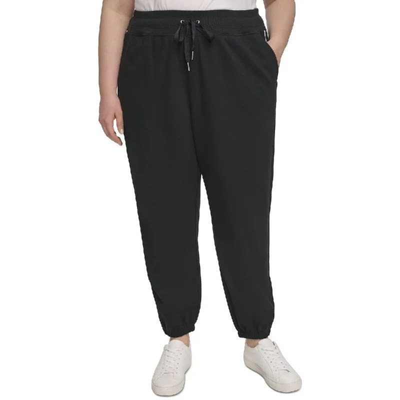 Calvin Klein Performance Womens Plus Fitness Workout Jogger Pants