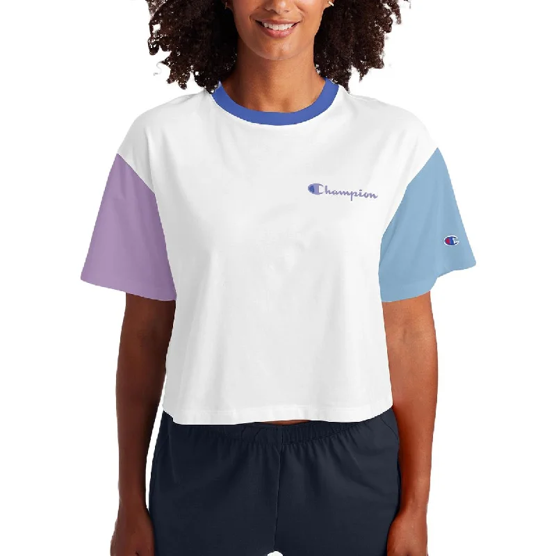 Champion Womens Colorblock Workout Crop Top