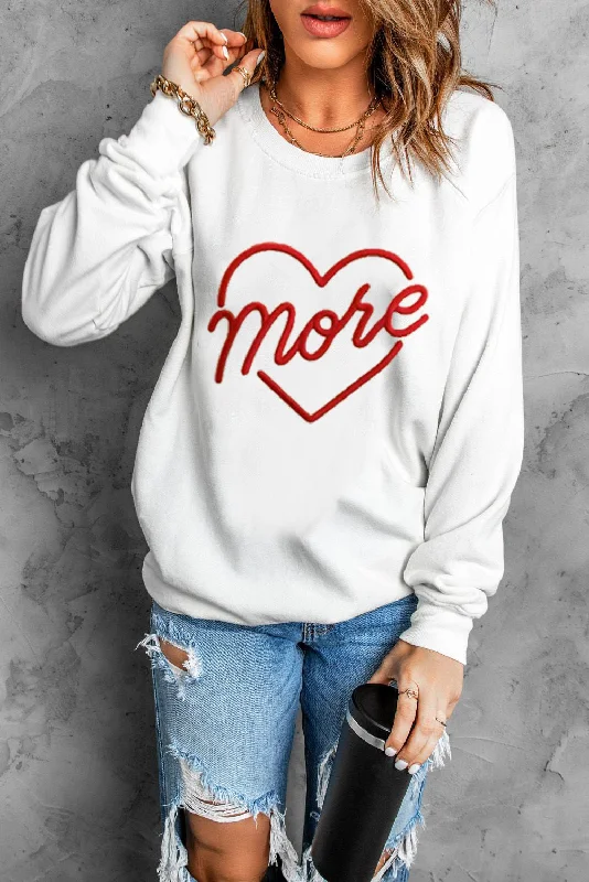 'Unice' Letter Graphic Drop Shoulder Sweatshirt