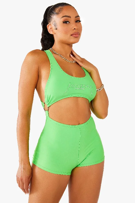 Leah Romper - Green