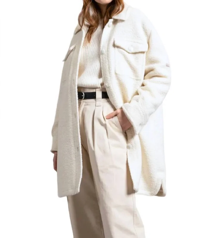 Loelia Coat In Winter White