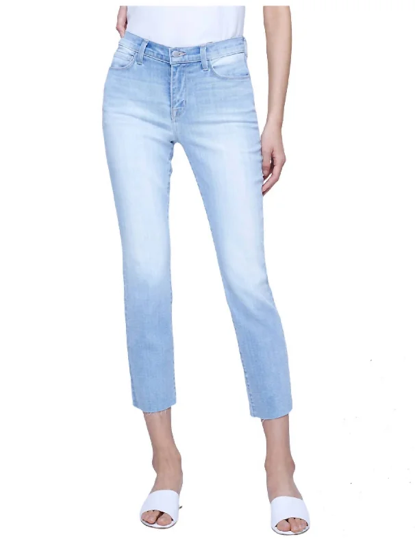 Sada High Rise Crop Slim Jeans In Lenox