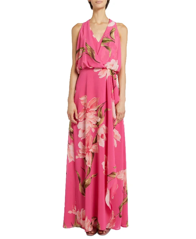 Marella Egisto Floral Print Halter Dress