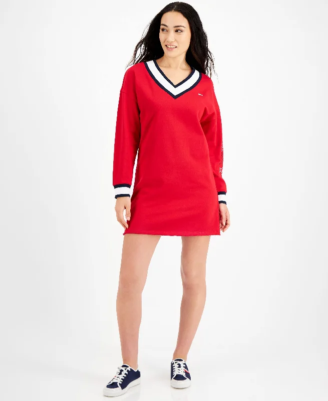 Tommy Jeans Contrast Trim Sweatshirt Dress