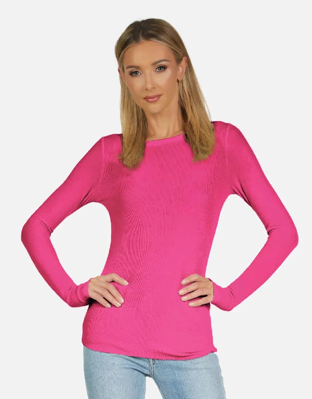 Alick Fitted Tee Bright Pink