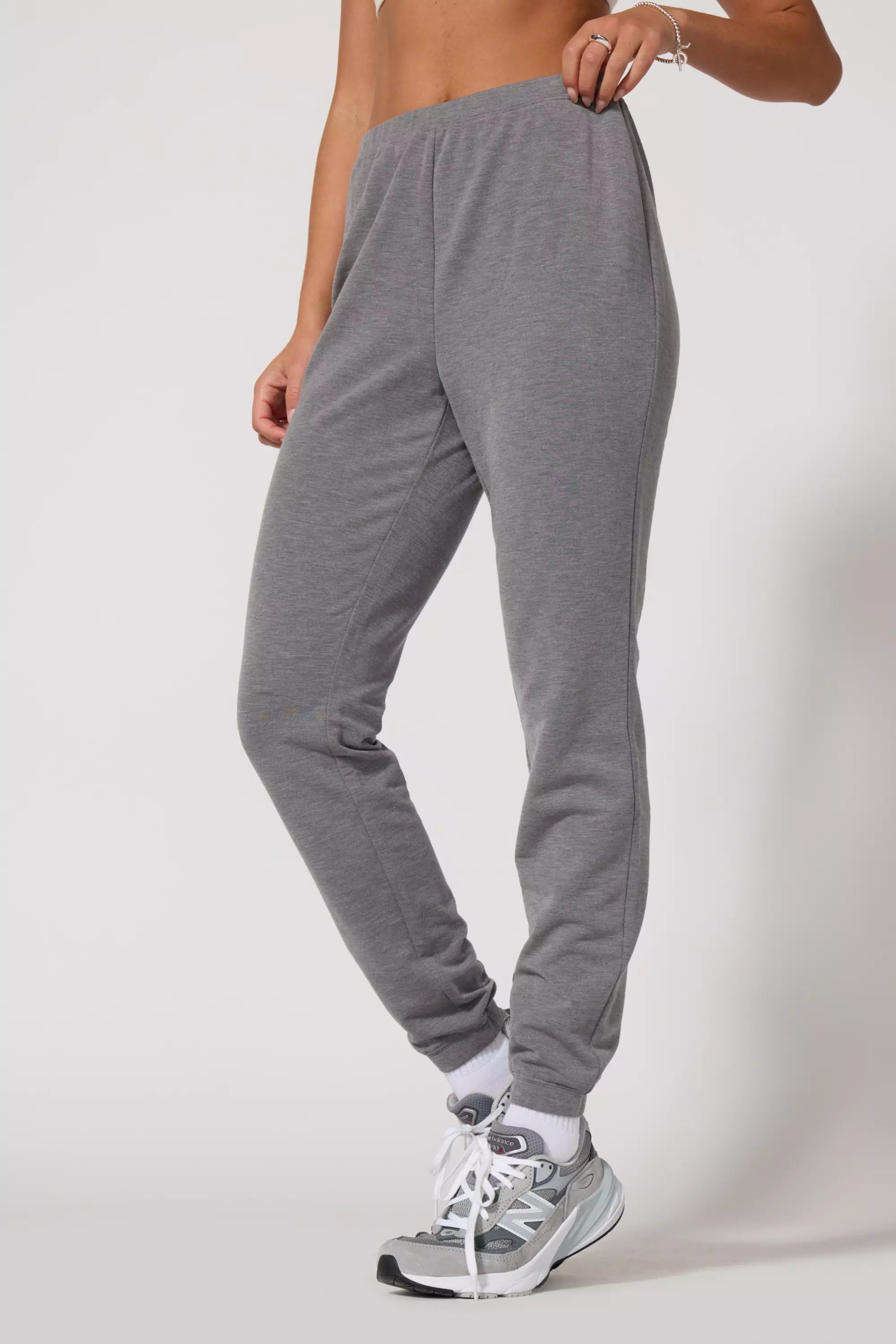 Cozy Fleece Slim Jogger - Htr Steel Grey