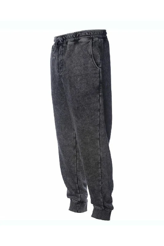 Cotton Capital Fleece Sweatpants in Mineral Wash Black