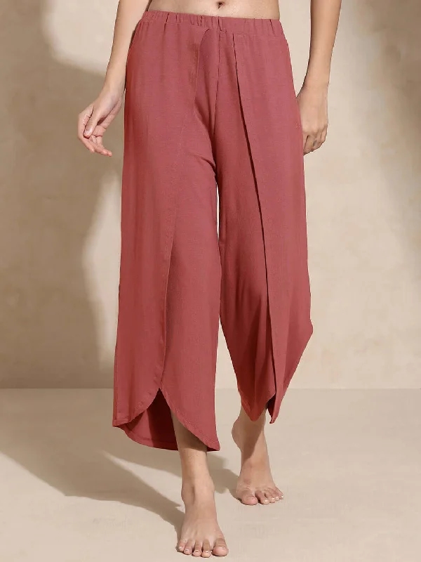 Yoga Tulip Pants Marsala